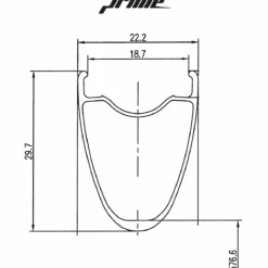 Prime Baroudeur V2 Bremsscheiben Tubeless Set -Outlet Fahrradschläuche Store Prime Baroudeur Road Disc Wheelset Wheel Sets Black PBRDW700B 46