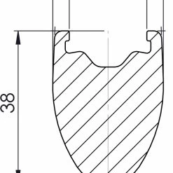 Prime BlackEdition 38 Carbon Rennradfelge -Outlet Fahrradschläuche Store Prime BlackEdition 38 Carbon Road Rim Rims PCC38BERRFB 3